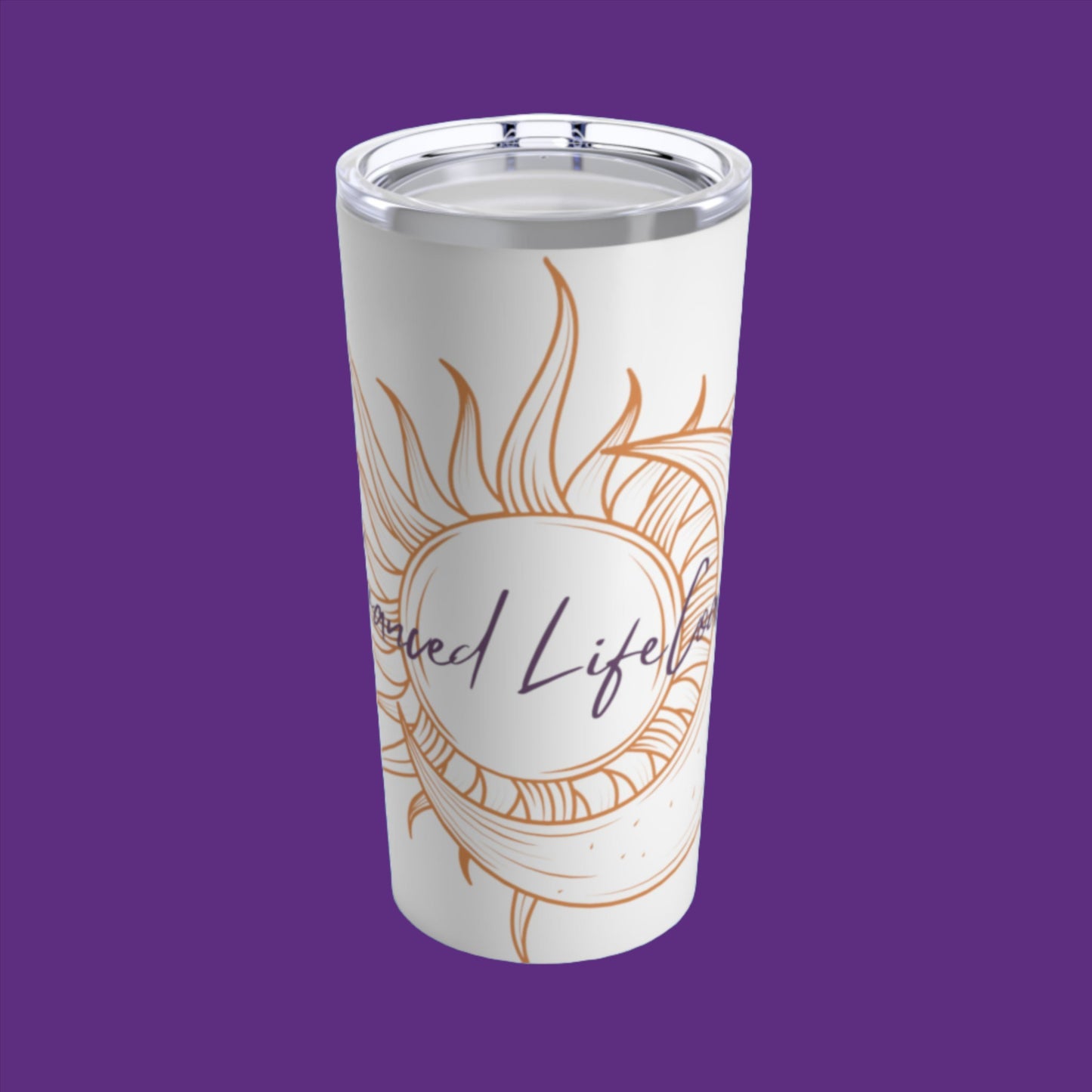 This tumbler is an excellent choice for daily use to keep 20oz of your favorite beverages hot or cold thanks to the double-wall insulation. Meanwhile, the stainless steel construction provides excellent durability and it's dishwasher safe for added convenience. sun and moon logo Makes a fun statement and looks good while on the go or at home.