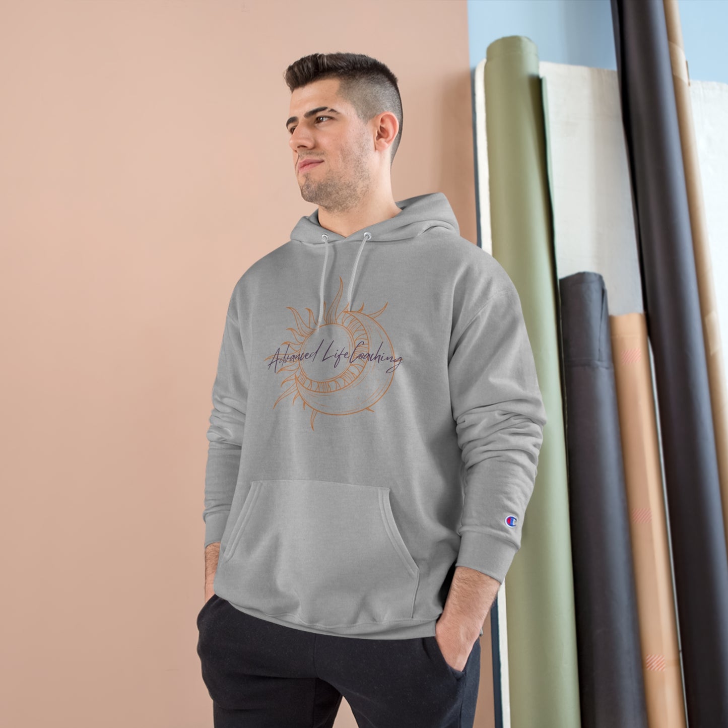 .: 50% cotton, 50% polyester Advanced Life Coaching Champion Hoodie, this eco hooded sweatshirt is ideal for comfort. It features Champion’s Double Dry® technology - keeping the wearer warm and toasty. It is a medium-weight two-ply fleece hoodie in a regular fit with a spacious pocket. The hoodie has the iconic "C" logo on the left sleeve
