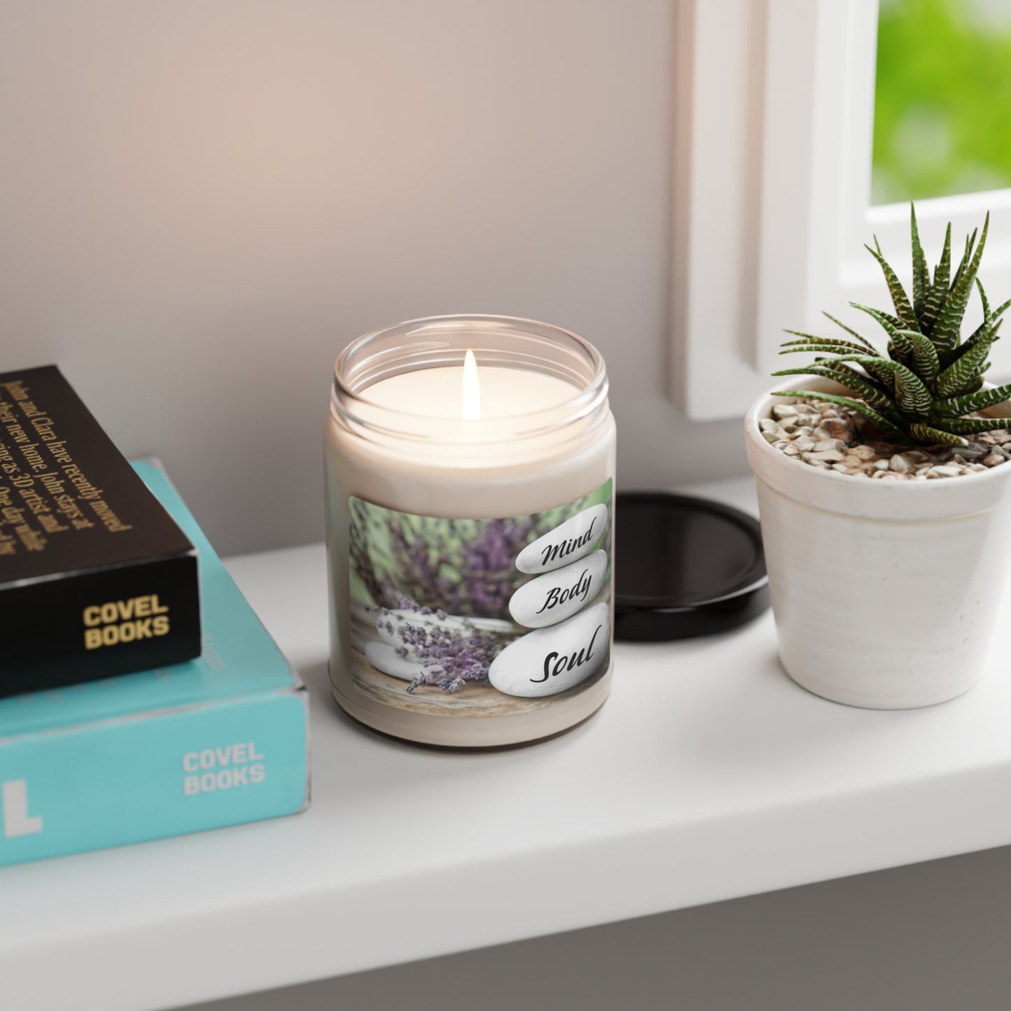 Scented Soy Candle, 9oz mind body soul design