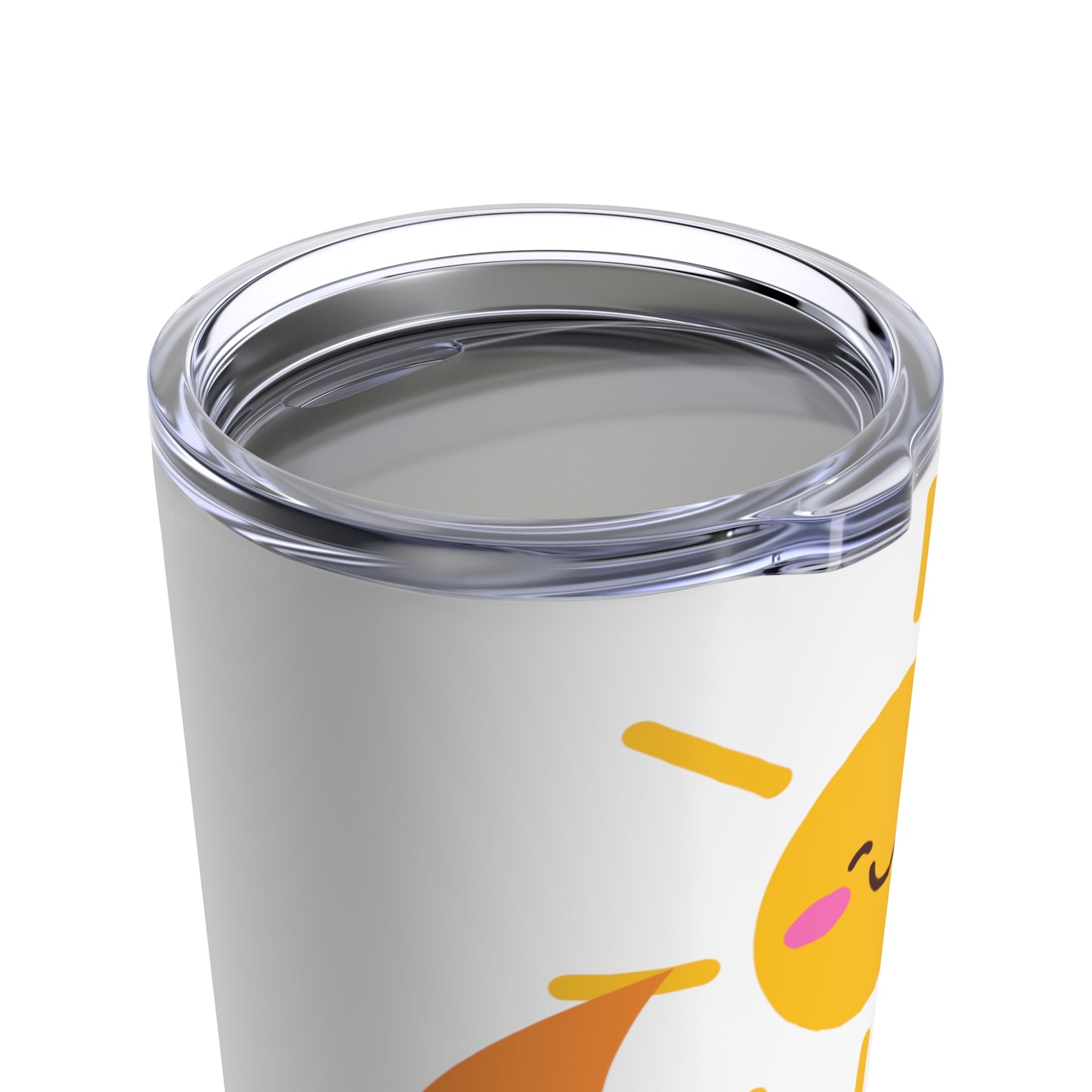 This tumbler is an excellent choice for daily use to keep 20oz of your favorite beverages hot or cold thanks to the double-wall insulation. Meanwhile, the stainless steel construction provides excellent durability and it's dishwasher safe for added convenience. Happy yellow sun and a moon design with words restore the real you.
