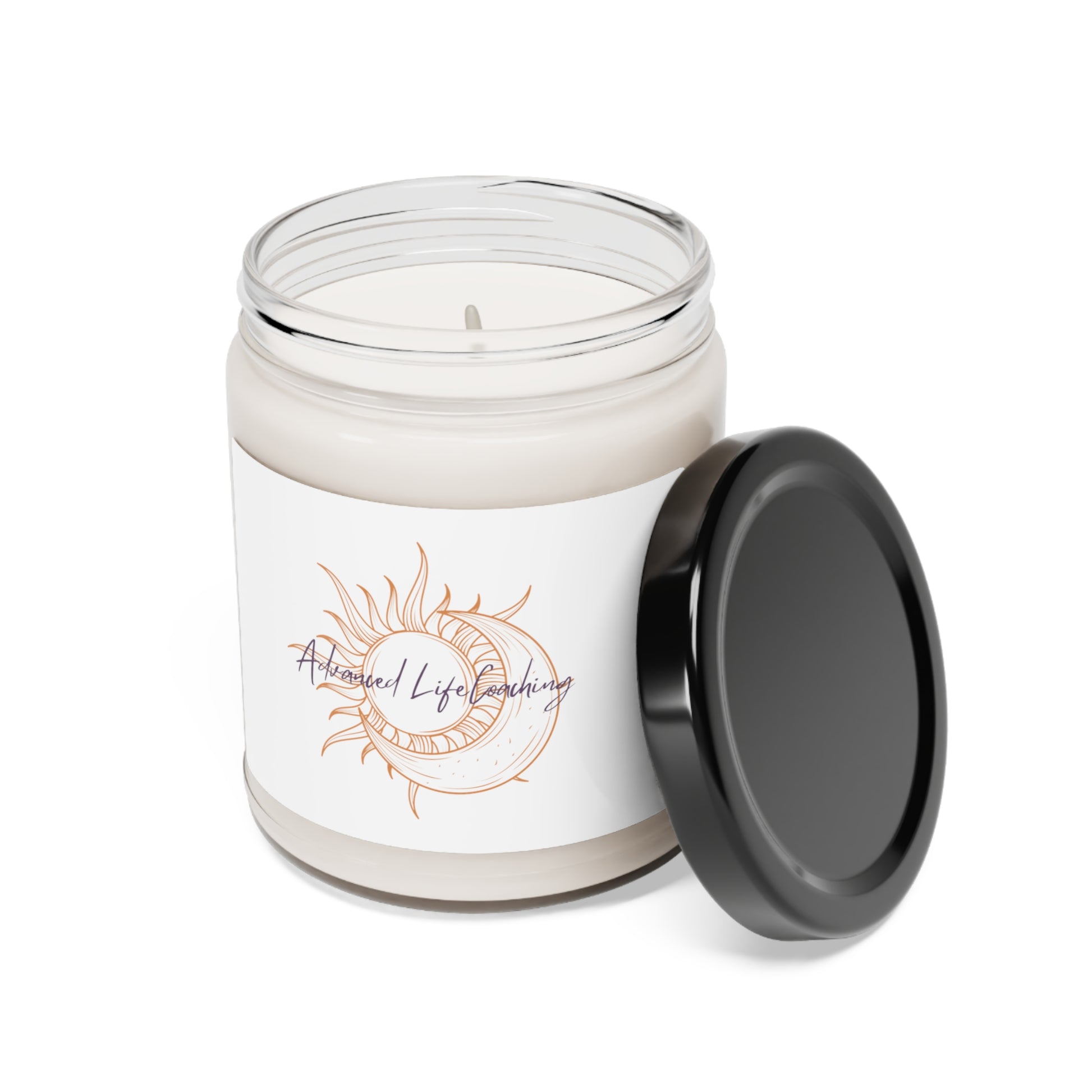 Packed with immersive aromas, these scented candles come in 9oz glass jars and are one size (2.8″ × 3.5") (7.1cm × 8.8cm). Made with 100% natural soy wax blend, each candle features a 100% cotton wick. sun and moon design
