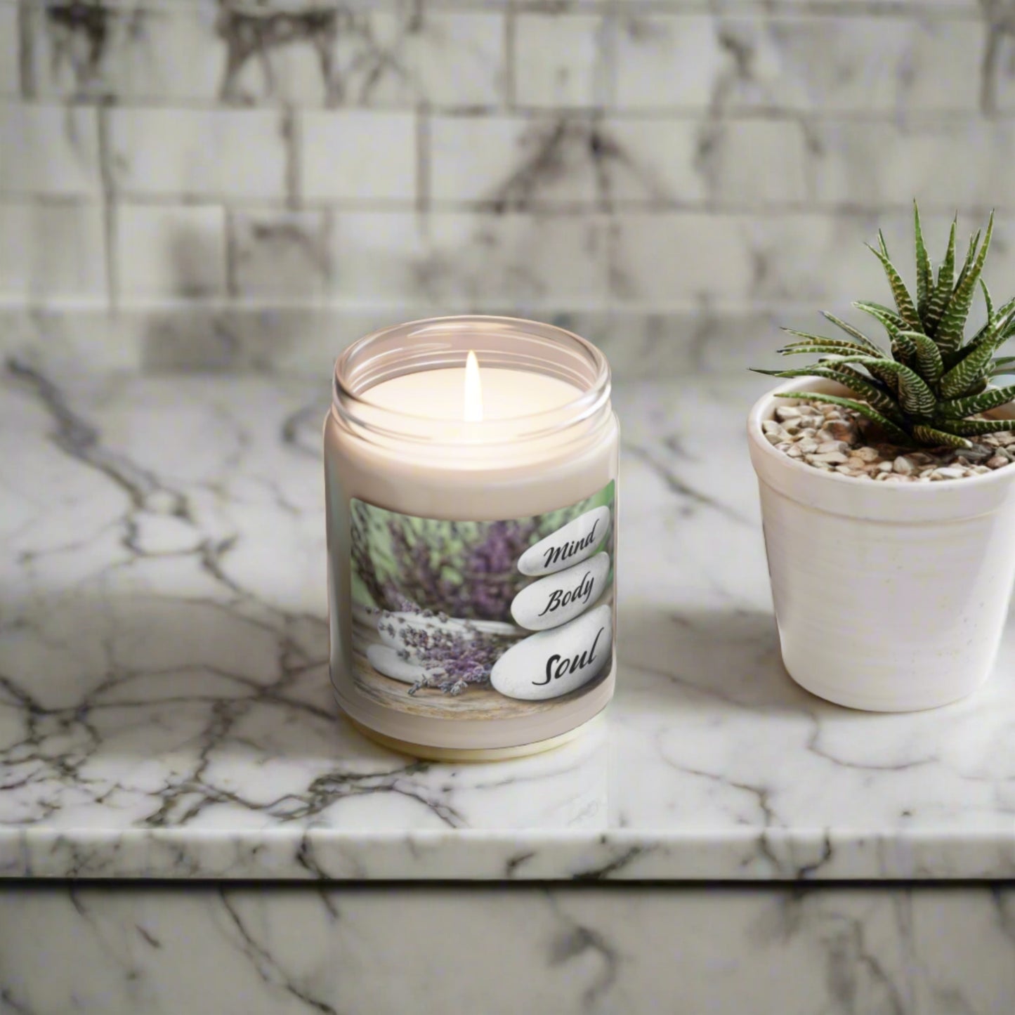 Packed with immersive aromas, these scented candles come in 9oz glass jars and are one size (2.8″ × 3.5") (7.1cm × 8.8cm). Made with 100% natural soy wax blend, each candle features a 100% cotton wick. 9scents to choose from