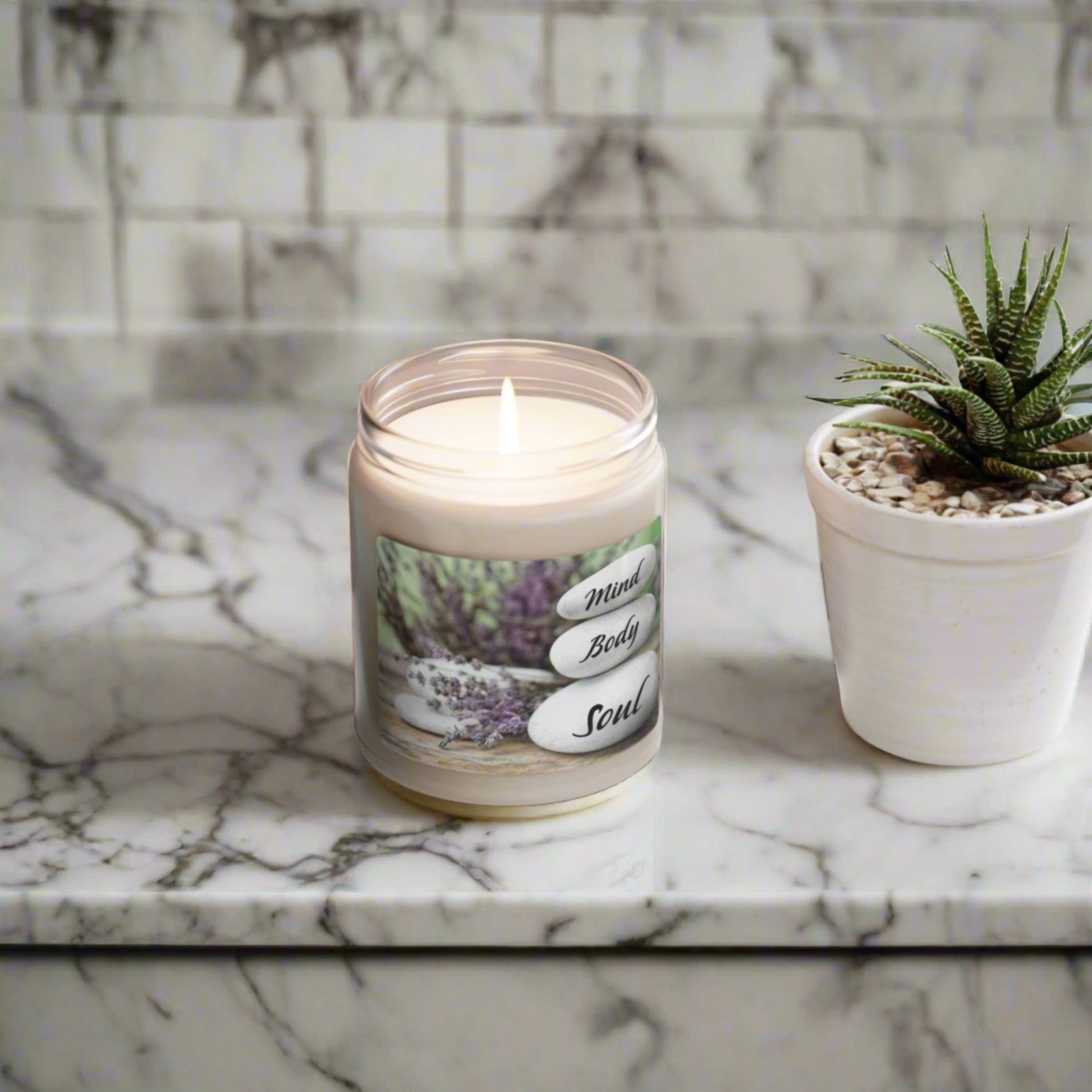 Packed with immersive aromas, these scented candles come in 9oz glass jars and are one size (2.8″ × 3.5") (7.1cm × 8.8cm). Made with 100% natural soy wax blend, each candle features a 100% cotton wick. 9scents to choose from